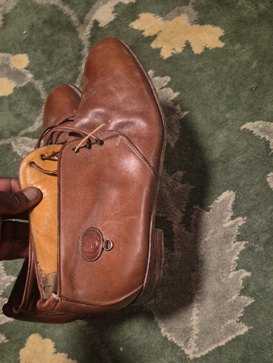 Gucci Men’s Brown Leather Chukka Lace-Up Boots main image 13